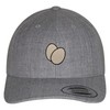 JPAK Egg Outdoor Hat Curved Bill Cap Chicken Heather Grey