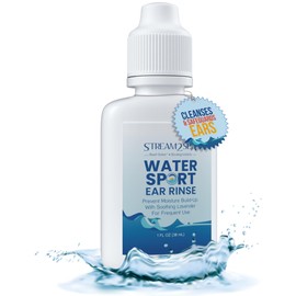 Stream2Sea Water Sport Ear Rinse for Swimmers, Divers and Surfers - Biodegradable Natural Ear Drops for Swimmers - Ear Drops with Oregano and Lavender Oils - to Keep Ears Healthy,1 Fl oz