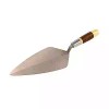 Bon Pro Plus 9" Narrow London Pro Carbon Steel Brick Trowel With Leather Handle