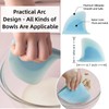 JCJCJC "Shark Fin" Bowl Scraper, Silicone Kitchen Scraper Tool