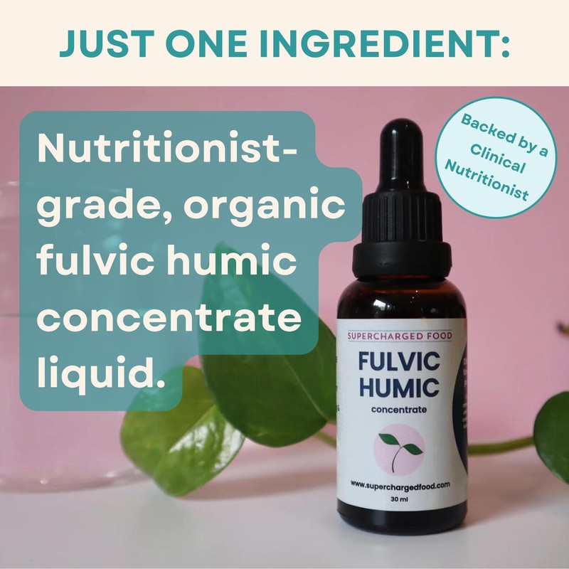 Love Your Gut Fulvic Humic Concentrate Drops, by Supercharged Food,
