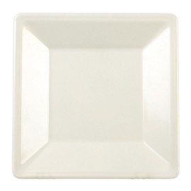 TrueCraftware- 13-3/4” x 13-3/4” Square Plate Passion Pearl Color Melamine- Dinner Plates Reusable Plate Dinner Dishes Plates Perfect for Dinner Dishes Dishwasher Safe Break-Resistant