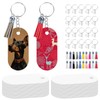 GEKIXUTP 160 Pcs metal Sublimation Keychain Blanks Bulk,Double Sided Sublimation