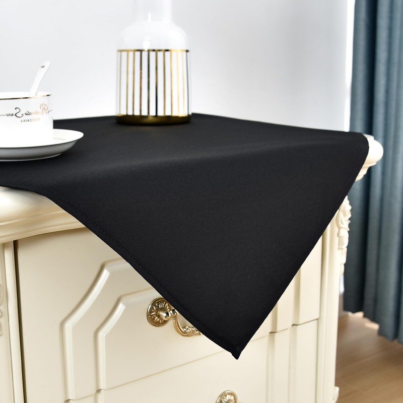Nacuci Small Square Tablecloth 24x24 Inch Washable Polyester Side Table