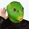 YFFSFDC Green Fish Head Mask, Fishman Mask, Funny Mask, Animal