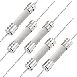 sourcing map Fast Blow Fuse Lead Wire Ceramic Fuses 6mm x 32mm 250V F15A 5Pcs