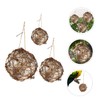 IWOWHERO Hummingbird Nesting Kit 3pcs Bird House Nesting Kit Spherical