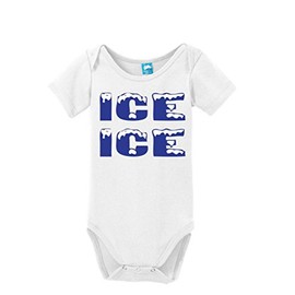Ice Ice Baby Printed Baby Romper White 0-3/Newborn