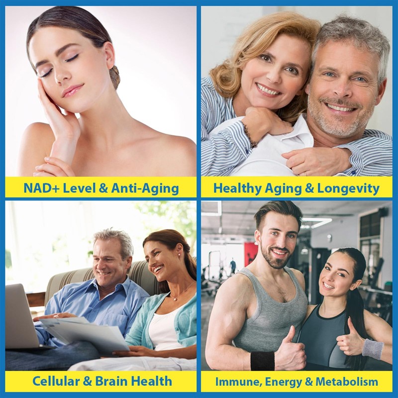 NMNH NAD Supplements for Women Men (Dihydronicotinamide Mononucleotide) 500mg, to