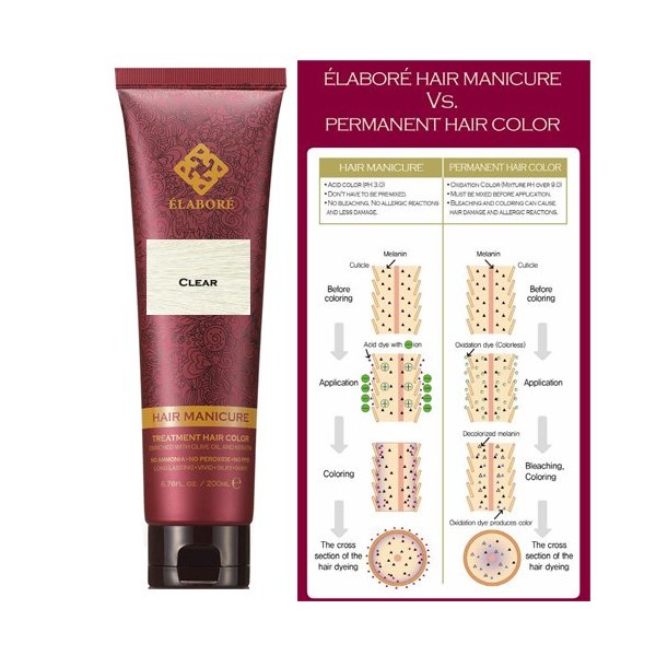 Elabore Hair Manicure 6.76 oz. / 200ml (Clear)