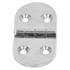 4PCS Door Hinge Silver 4 Holes 316 Stainless Steel Oval