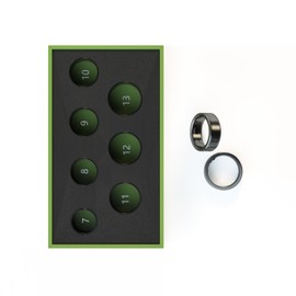 MOMAX 1-Sense Smart Ring, All-in-One Health Sleep Tracker, Touch Control, IP68 Waterproof, No APP Subscription, Health Tracker Ring for Men&Women, Android & iOS Compatible