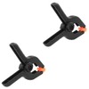 Zangc Plastic nylon spring clips 2 inches Black small clips