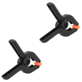 Zangc Plastic nylon spring clips 2 inches Black small clips Mini spring clips Suitable for handicrafts background stands woodworking photography studios 15 pcs