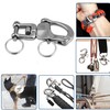 2Pcs Marine Swivel Snap Shackle， 316 Stainless Steel Quick Release