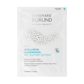 ANNEMARIE BÖRLIND Eye & Lip Care Hyaluronic Eye Pads with Instant Effect (6 x 2 Pieces) - Against First Wrinkles & Lines, Intensive Moisturising Care for Radiant Eyes, Vegan