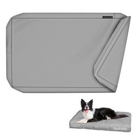 Explore Land Waterproof Dog Bed Cover Canvas Washable Dog Crate Pad Replacement Cover for 42 Inch Crate, 40Lx27Wx4H inch, Gray