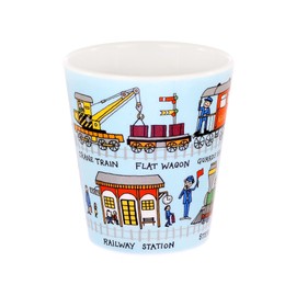 Tyrrell Katz Melamine Trains Design Children’s Beaker · Illustrated Steam Trains · Super Durable Dishwasher Safe · Fun Designs