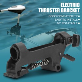 12V Electric Thruster Bracket for Inflatable Boats Kayaks, Adjustable 90° Rotatable Motor Mount Fits 60/68/86lbs Thrusters