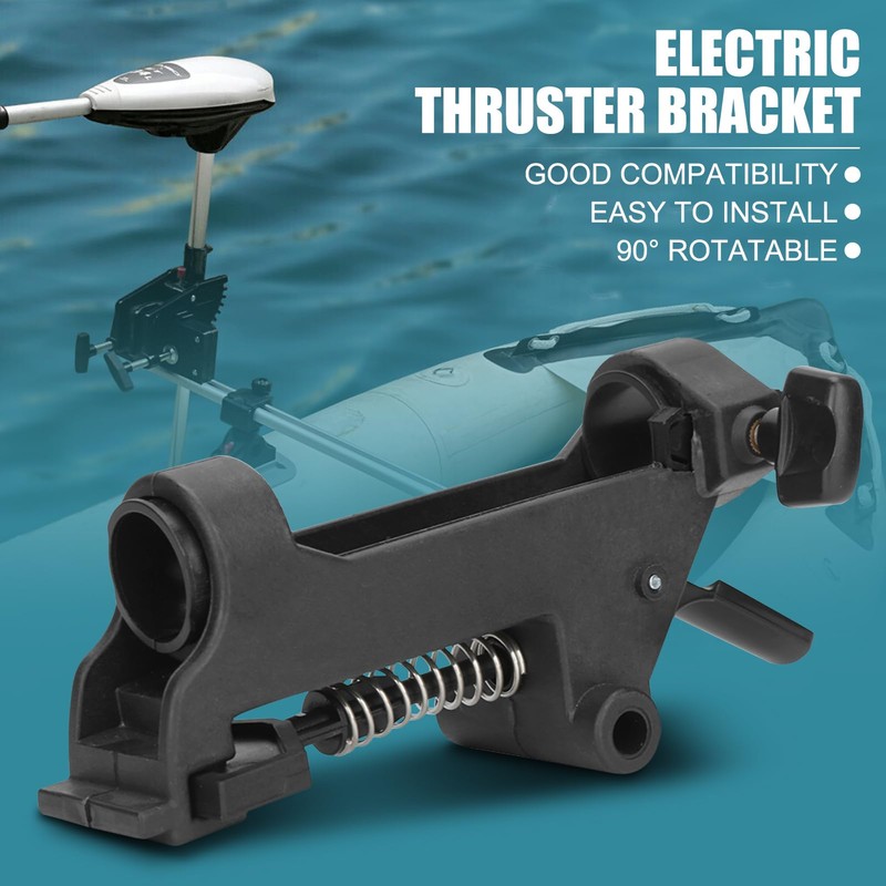 12V Electric Thruster Bracket for Inflatable Boats Kayaks, Adjustable 90°