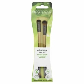 Ecotools 2-Pc. Double Ended Eye Makeup Brush Set 1217 Vegan New Free Shipping