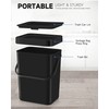 MONGTINGLU Countertop Compost Bin - 1.3 Gallons Hanging Small Trash
