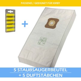 MohMus SET 5 Air Fresheners + 5 Microfiber Bags Compatible with Kirby G 1, 2, 3, 4, 5, 6, 7, 8, 9, 10 | G1, G2, G3, G4, G5, G6, G7, G8, G9, G10 | Generation, Diamond, Heritage, Legend, Sentria Serie