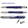 FixtureDisplays Multi-tool Pen Screwdriver Pen Stylus Screwdriver Bit Bubble Level