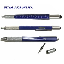 FixtureDisplays Multi-tool Pen Screwdriver Pen Stylus Screwdriver Bit Bubble Level Ruler Pen