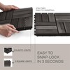 10 Pcs Interlocking Deck Tiles, Patio Flooring - Outdoor Waterproof