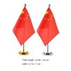 DOITOOL 2 Sets China Table Flag with Metal Base Decorative