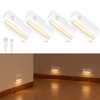 Valytime 4 Pack Motion Sensor Night Light, Rechargeable Stair Lights