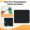 Magnet Fireplace Cover, Fireplace Draft Blocker, Fireplace Blanket for Heat