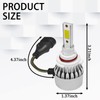 tobenbone 2 PCS 9005/HB3 Car LED Light Replacement, 3800LM 6000K