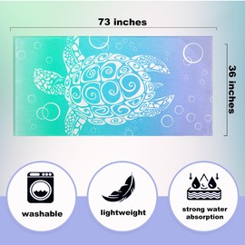 VYXVYX Turtle Beach Towel Oversized and Sun Hats Set in Large Big Pool Towels Camping Swim Clearance Soft Towels Travel Essentials Accessories Quick Dry Tower for Woman Man Friend Family