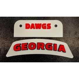 Schutt 3D Bumpers - Georgia Schutt Set, for a Full Size Football Helmet