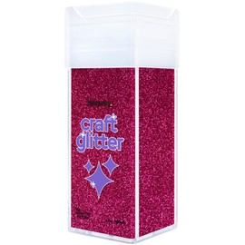 Hemway Craft Glitter Shaker 130g / 4.6oz Glitter for Arts, Crafts, Resin, Tumblers, Nails, Painting, Decoration, Festival, Cosmetic, Body - Ultrafine (1/128" 0.008" 0.2mm) - Dark Rose Pink