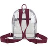 Eastsport Stadium Approved Transparent Clear Small Mini Daypack Backpack Bag