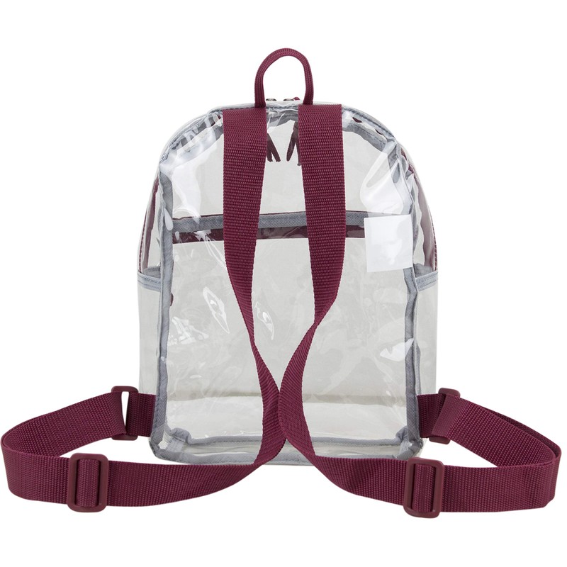 Eastsport Stadium Approved Transparent Clear Small Mini Daypack Backpack Bag