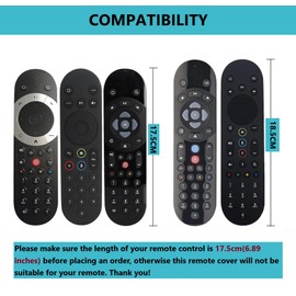 [ 2 Pack] Remote Cover Case for Sky Q+ Controller Shockproof Protective Compatible Touch and Non-Touch Skin-Friendly with Hand Loop