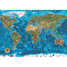 Educa - Wonders of The World - 1000 Piece Jigsaw Puzzle - Puzzle Glue Included - Completed Image Measures 26.8" x 18.9" - Ages 14+ (19022)
