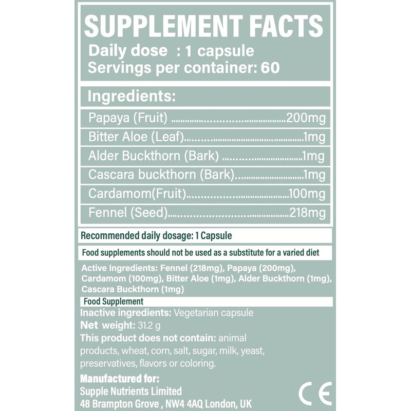 Digestic - Laxative for Constipation Relief, Stool Softener 100% Natural,