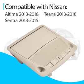 Interior Overhead Console Map Reading Lamp Light without Sunroof Compatible with Nissan Teana 2013-2018 Altima 2013-2018 Sentra 2013-2015 Replace 26430C990D