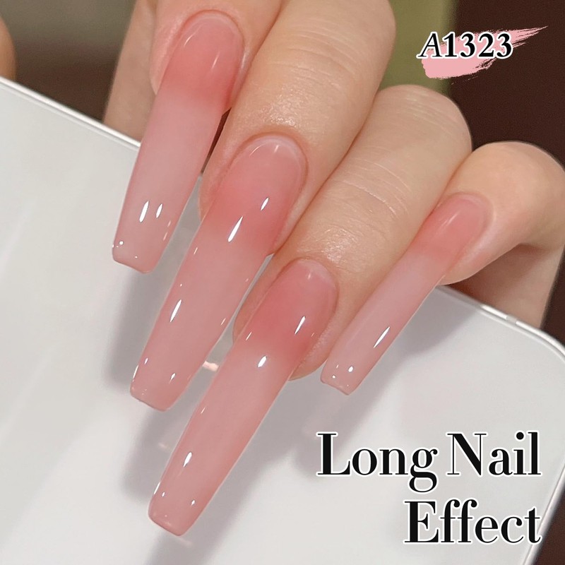 Double Rhythm Translucent Gel Polish Sheer Neutral Natural Light Milky