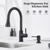 U037 Soap Dispenser for Kitchen Sink (Black)