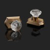 Gobrico Privacy Door Knobs Crystal Door Locksets Without Key Bath/Bed