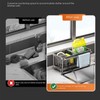 Kailecc Stainless Steel Kitchen Sink Organizer, Sink Caddy with Auto