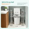 HOMEAL Raised Toilet Seat Riser with Handles for Seniors, 450LBS