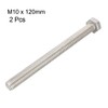 uxcell M10x120mm Hex Bolts 304 Stainless Steel Hexagon Screw Bolt