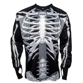 Social Paintball SMPL Unpadded Jersey, Skeleton Bones (3X-Large)